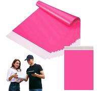 50 Buste di spedizione in plastica 17x30cm Rosa, buste per spedizione in plastica autoadesive, sacchetti in polietilene per abbigliamento di piccole dimensioni