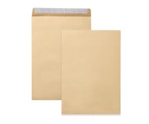 50 Buste DIN C4 Marrone Buste Grandi Senza Finestra | 229 x 324 mm Buste Grandi con Chiusura Diritta Autoadesiva Lettere Grandi Buste A4 Buste Commerciali