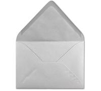 50 Buste DIN C6 grigio chiaro 114 X 162 mm 120 G/M² incollaggio Lettera di buste senza finestra per inviti & Novità del suo gluexx Agent