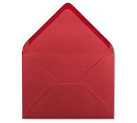 50 Buste DIN C6 Rose rosso 114 X 162 mm 120 G/M² incollaggio Lettera di buste senza finestra per inviti & Novità del suo gluexx Agent