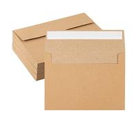 50 buste in carta kraft, 10 x 15 cm, buste in formato A7, buste per biglietti, buste per inviti, buste per cartoline