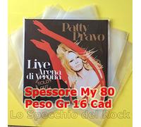 50 BUSTE POLIETILENE X VINILE 33 GIRI - LP - DLP - SPES MY 80