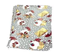 50 Buste Regalo perlate BABBO NATALE CON LETTERA colore ARGENTO 25x40 cm 1EWP