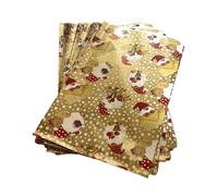 50 Buste Regalo perlate BABBO NATALE CON LETTERA colore ORO 25x40 cm 1EWM