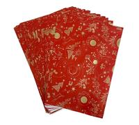 50 Buste Regalo perlate XMAS HARMONY ROSSO E ORO 25x40 cm 1EWM