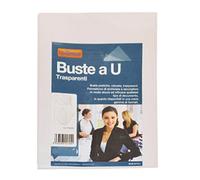 50 BUSTE TRASPARENTI A SACCO U 23x33 cm POLIPROPILENE ARCHIVIAZIONE DOCUMENTI