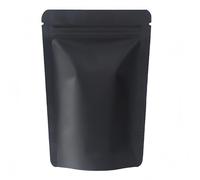 50 bustine Mylar, sacchetti richiudibili stand up, sacchetto in alluminio con chiusura lampo nero per alimenti, sacchetto a prova di odori, sacchetto Mylar con chiusura a caldo da 3,5 per
