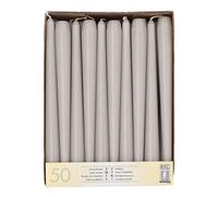 50 candele, diametro 2,2 cm, 25 cm, grigio chiaro