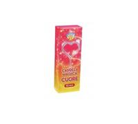 50 candele magiche a cuore - scintille bastoncini a forma diCuore stelline feste matrimoni party