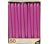 50 candele portacandele diametro 2,2 cm, 25 cm, fucsia