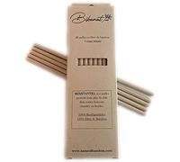 50 cannucce in fibra di bambù usa e getta | biodegradabili | compostabili | senza prodotti chimici | resiste a 24 ore in tutte le bevande.