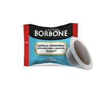 50 CAPSULE CAFFE BORBONE MISCELA ROSSA COMPATIBILE CON BIALETTI