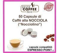 50 capsule cialde CAFFE' ALLA NOCCIOLA ("NOCCIOLINO") compatibile ESPRESSO POINT