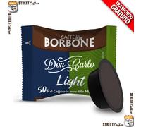 BORBONE Don Carlo Miscela Miscela LIGHT 50% Blu, 50% Dek per Lavazza A Modo Mio 100 capsule