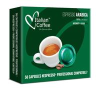 Italian Coffee 50/100/200 Capsule Caffè Compatibile con Nespresso Professional