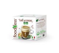 50 Capsule Foodness Compatibili Dolce Gusto Ginseng Con Zucchero Di Canna