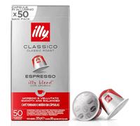 50 CAPSULE IN ALLUMINIO ILLY MISCELA CLASSICO COMPATIBILI CON NESPRESSO