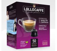 50 Capsule Lollo Caffè Miscela NERO NERA Nescafè DOLCE GUSTO Imbustate Singole