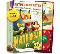 50 carte da esplorazione per bambini | Trovalo gioco di ricerca educativo & regalo 4 anni | Giochi a partire da 4, 5, 6, 7, 8 anni | Caccia al tesoro & Trovato gioco di ricerca all'aperto | Giocattoli