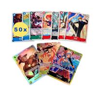 50 carte One Piece - Inglese - Plus 3 raro (Holo) garantite + protezione per la spedizione Heartforcards®
