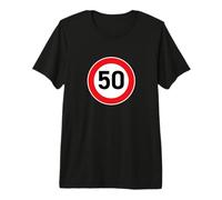 50 cartelli stradali Divertenti Regalo di Compleanno Anni 50 Maglietta Premium