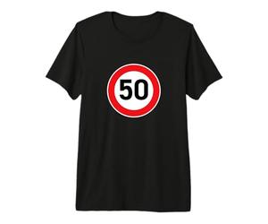 50 cartelli stradali Divertenti Regalo di Compleanno Anni 50 Maglietta Premium