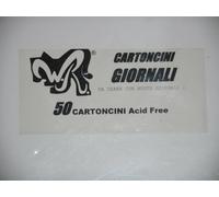 50 CARTONCINI WR 100% ACID FREE "GIORNALI" da abbinare a buste "GIORNALI 2"