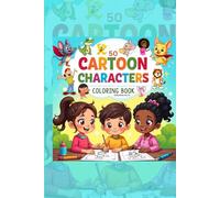 50 CARTOON CHARACTERS COLORING BOOK