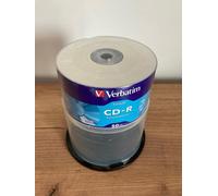50 CD-R VERBATIM VERGINI VUOTI 52X 700MB REGALO DVD-R CON BUSTINA E CAMPANA
