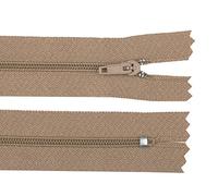 50 cerniere a spirale lunghe 22 cm, non divisibili, marrone chiaro, 3 mm, chiusura lampo
