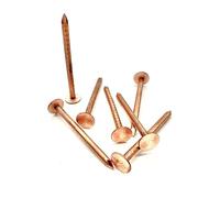 50 chiodi in rame per coperture in ardesia, per ceppi d'albero, 30 mm, 38 mm, 50 mm (50 mm x 3,35 mm)