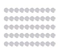 50 chiusure in silicone trasparente per orecchini, tappo di sicurezza per orecchini a perno