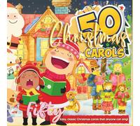"50 CHRISTMAS CAROLS"; Easy Classic Carols that Anyone can Sing!; Softcover/Paperback: For Little Braveheart Carolers; 6x6" Travel-Friendly Size, Complete Lyrics in large font; Illustrated