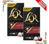 50 Cialde Capsule alluminio Caffè L'OR Compatibili Nespresso Barista Selection