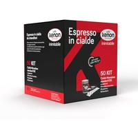 50 Cialde Kenon Caffè Espresso con Kit Accessori - Cialde da 7g Confezionate Singolarmente per Freschezza e Gusto Perfetto - Ideale per un Espresso di Alta Qualità