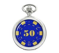 $50 Cinquanta Dollari Poker Chip Orologio da Tasca