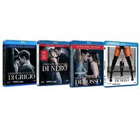 50 Cinquanta Sfumature - Grigio/Nero/Rosso Versione Estesa & Segreta + Parodia (4 Blu Ray) Edizione Italiana