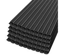 50 Clip di Fissaggio in PVC, Protezione per la Privacy, 19 cm, Strisce frangivista per Doppia Asta, Guide di bloccaggio per Strisce frangivista, Recinzione a Doppia Asta, per recinzioni da