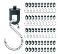 50 clip per serra + 30 ganci, stabili fermagli per serra, ganci per serra, occhielli perfetti in plastica, per serra e paradiso