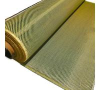 50 CM di Larghezza Rosso/Blu/Giallo Kevlar Fibra di Carbonio Tessuto Ibrido Misto Panno 3K 200 g/m² 20"/50 cm di Larghezza Largo 2x2 Tessuto in Twill ( Color : Yellow , Size : 50cm width x 1.5m )