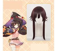 50 cm di lunghezza La benedizione di Dio di KonoSuba su questo meraviglioso mondo Megumin Cosplay Parrucca Halloween Giochi di ruolo Costume Party Hair