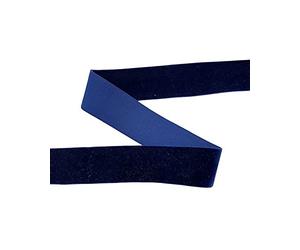 50 Cm Passamaneria Gallone Nastro Elastico Velluto Mano Seta Blu Alto 4 Cm