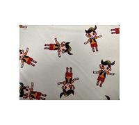 50 Cm Tessuto Puro Cotone Stampato Favole Cappuccetto Rosso Peter Pan Pinocchio Schiaccianoci H 150