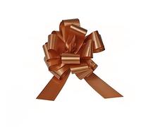 50 COCCARDA Nastro 31MM MARRONE 10 Rapid SVELTO Tirante Matrimoni Auto Feste Eventi Vari