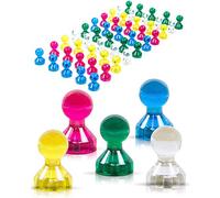 50 colori trasparenti unita Calamite per lavagne bianche - calamite puntine - calamite per lavagne binache - calamite frigo