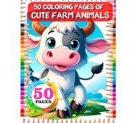 50 Coloring pages of Cute Farm Animals