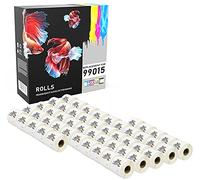 50 Compatibili Rotoli 99015 S0722440 54mm x 70mm Etichette adesive per Dymo LabelWriter 4XL 450 400 330 320 310 Twin Turbo Duo Seiko SLP 450 410 400 240 200 120 100 Pro Plus (320 Etichette per Rotolo)