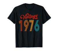 50° Compleanno 1976 Vintage Retro Born 1976 Design Uomo Donna Maglietta
