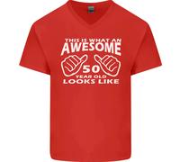 50° Compleanno 50 Anni Questo È Ciò Che T-Shirt In Cotone A V Per Uomo
