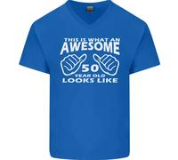 50° Compleanno 50 Anni Questo È Ciò Che T-Shirt In Cotone A V Per Uomo
